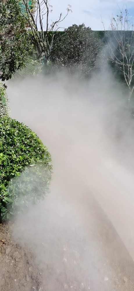 霧森景觀係統安裝進行中